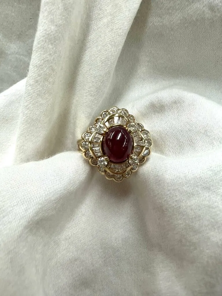 Cabochon Ruby